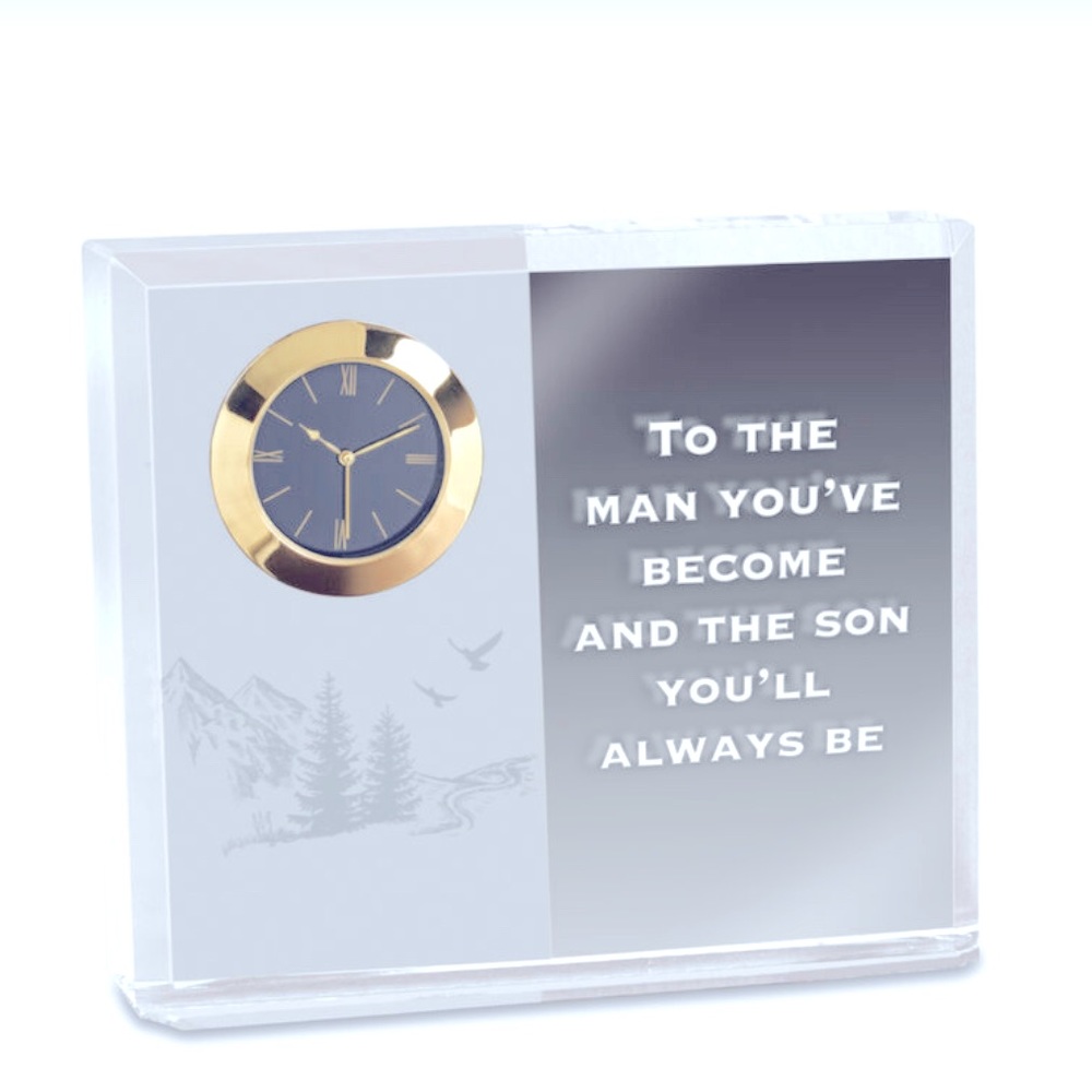 NIB Crystal Desk Clock